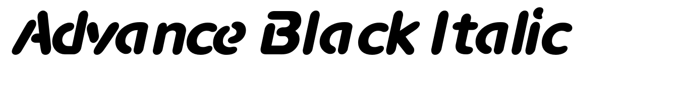 Advance Black Italic